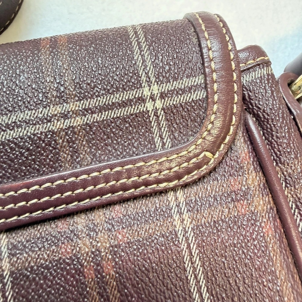 Bean Pole Vintage Y2K Preppy Plaid Saddle Bag Crossbody Purse Korean - Picture 15 of 16